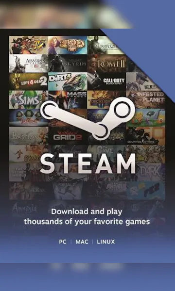 Steam Wallet Card €15 EU Activation Code